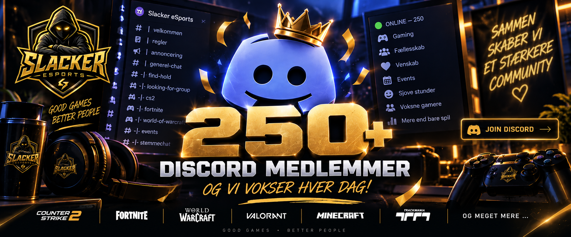 Vi vokser på Discord!
