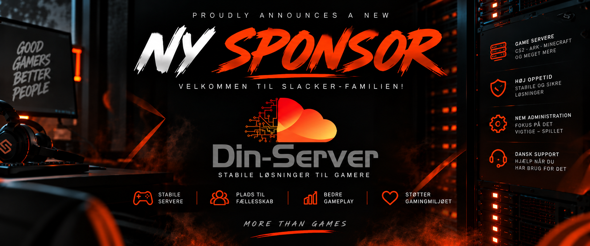 Velkommen til Din-Server.dk som sponsor!