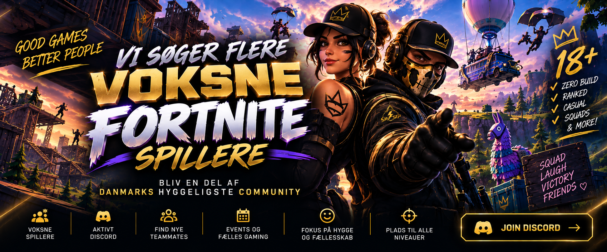 Vi søger flere voksne Fortnite-spillere!